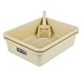 CATMATE 3 PIECE LITTER TRAY SET BEIGE