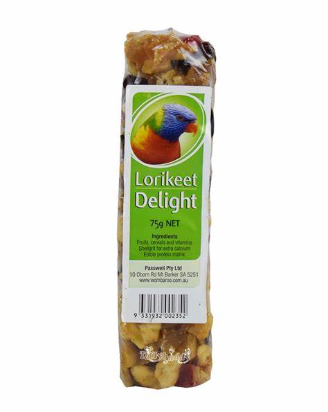 PASSWELL DELIGHT FRUIT BAR FOR LORIKEETS 75G