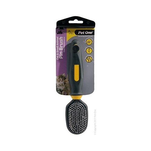 PET ONE CAT AND SMALL ANIMAL PLASTIC PIN BRUSH