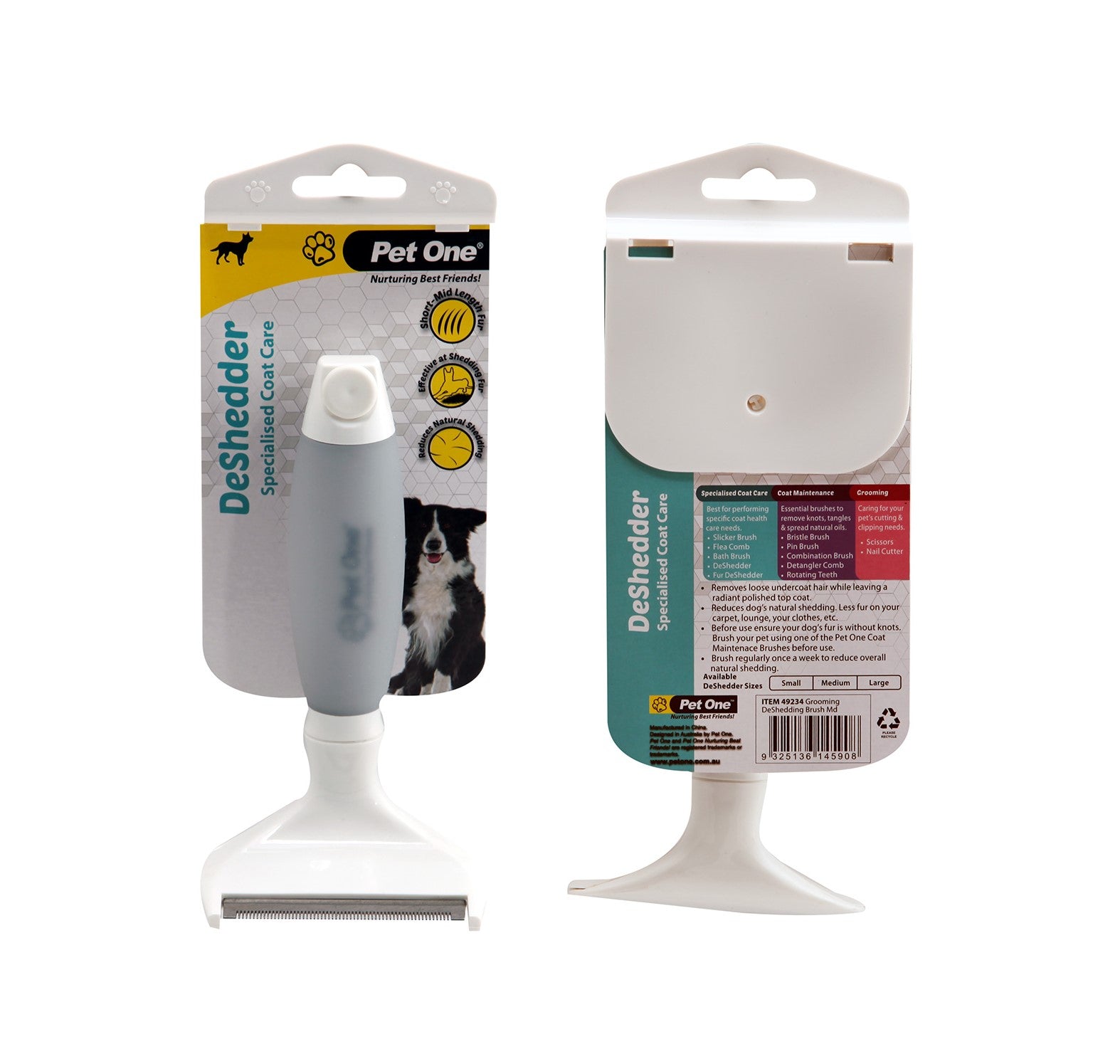 PET ONE DESHEDDING BRUSH LARGE