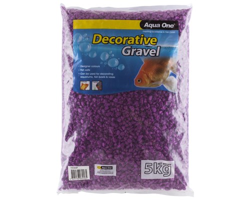 AQUA ONE DECORATIVE GRAVEL PURPLE 5KG