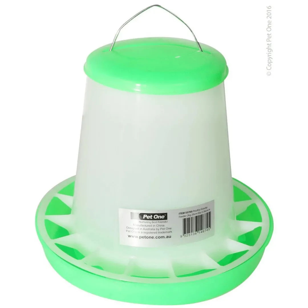 PETONE POULTRY GRAVITY FEEDER 2KG