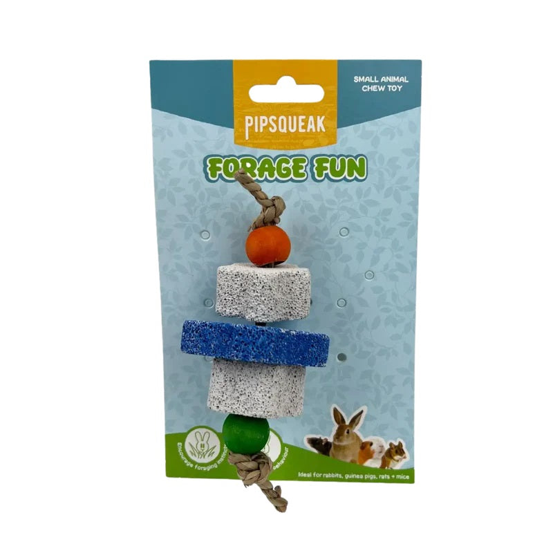 PIPSQUEAK PUMICE STACK FORAGE TOY
