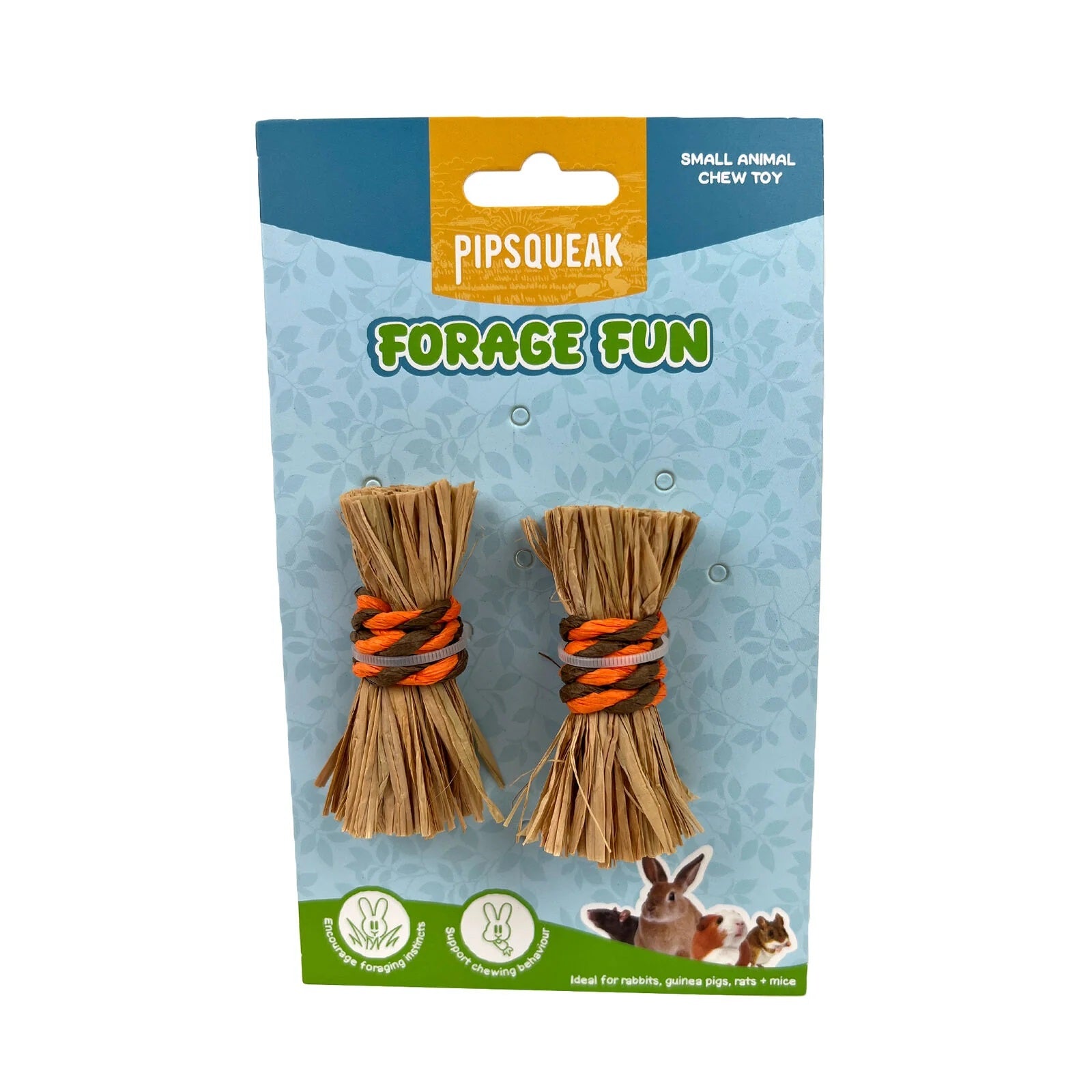 PIPSQUEAK SEAGRASS STACKS 2PK FORAGE TOYS