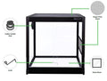 REPTILE ONE RTFE GLASS TERRARIUMS SLIDING DOOR BLACK ASST