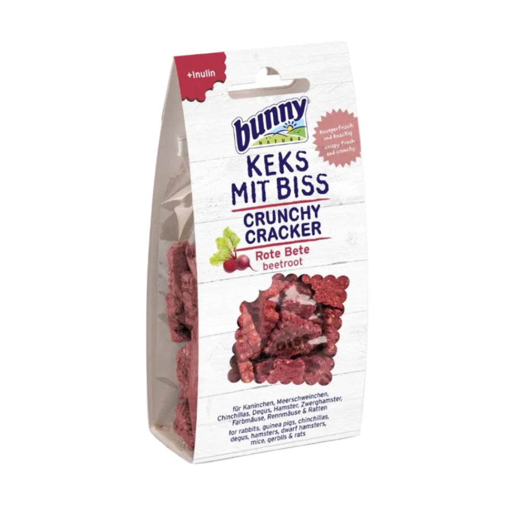 BUNNY NATURE CRUNCHY CRACKERS BEETROOT TREATS 50G