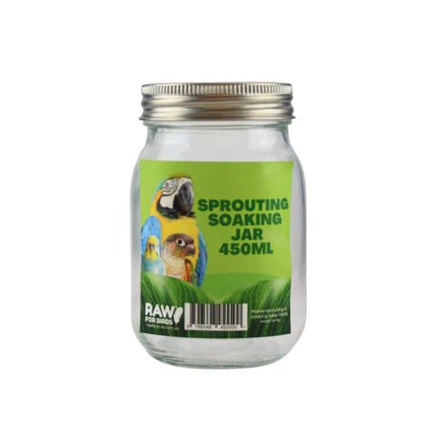 RAW FOR BIRDS SPROUTING & SOAKING JAR 450ML