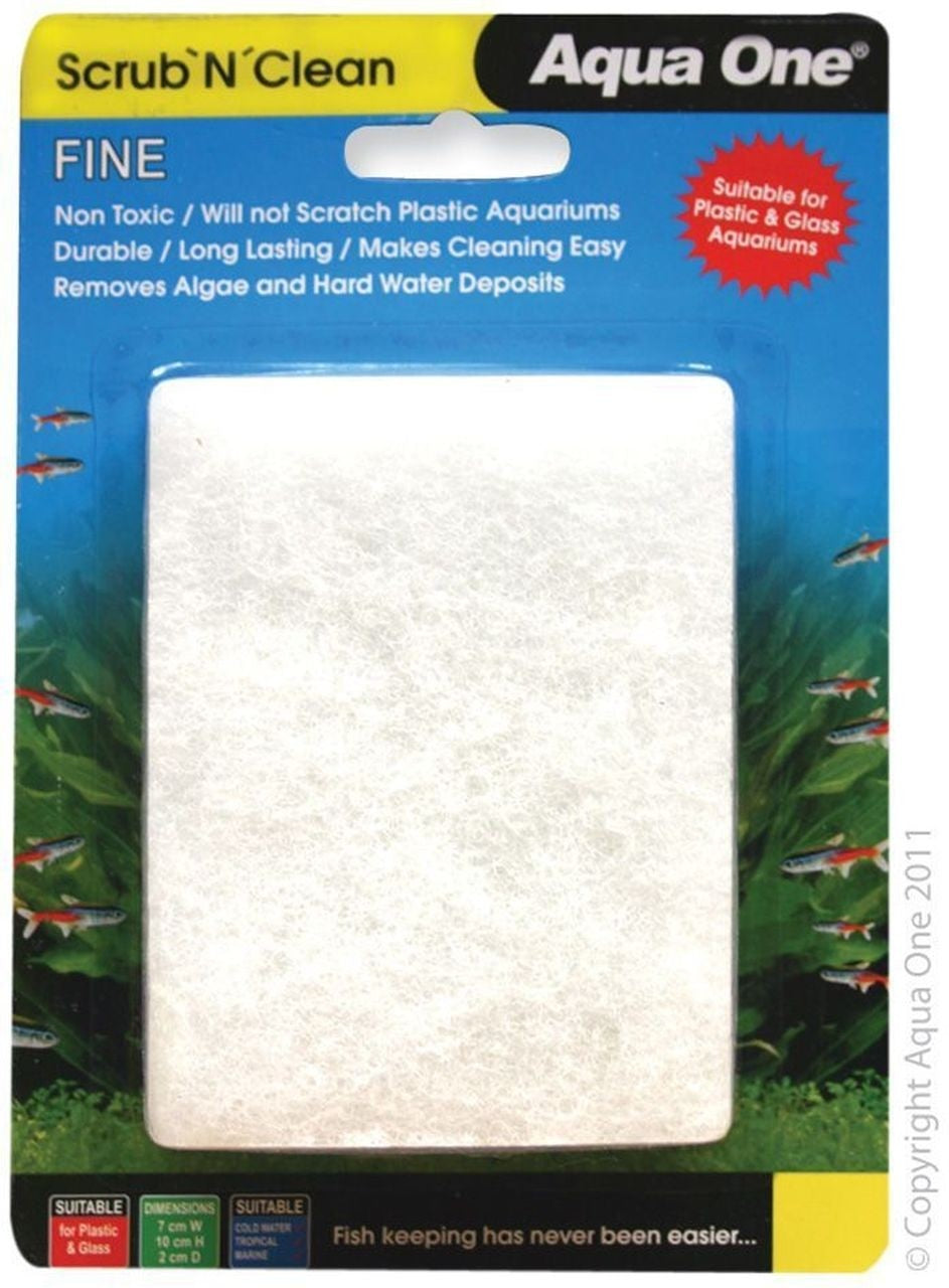 AQUA ONE SCRUB N CLEAN ALGAE PAD FINE SMALL