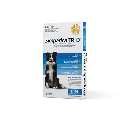 SIMPARICA TRIO 10.1-20KG 3 PACK