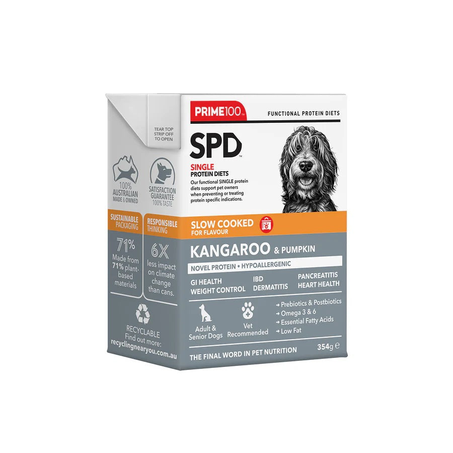 PRIME100 SLOW COOKED SPD KANGAROO & PUMPKIN 345G