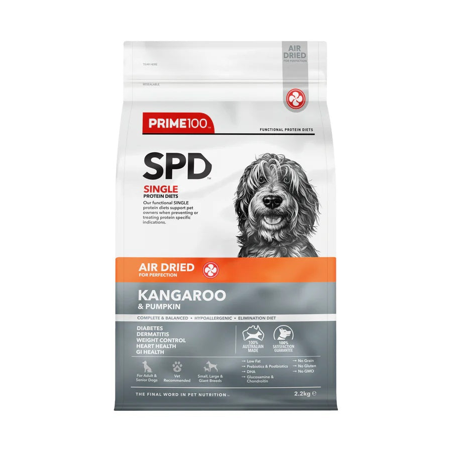 PRIME100 SPD AIRDRIED KANGAROO & PUMPKIN 120G