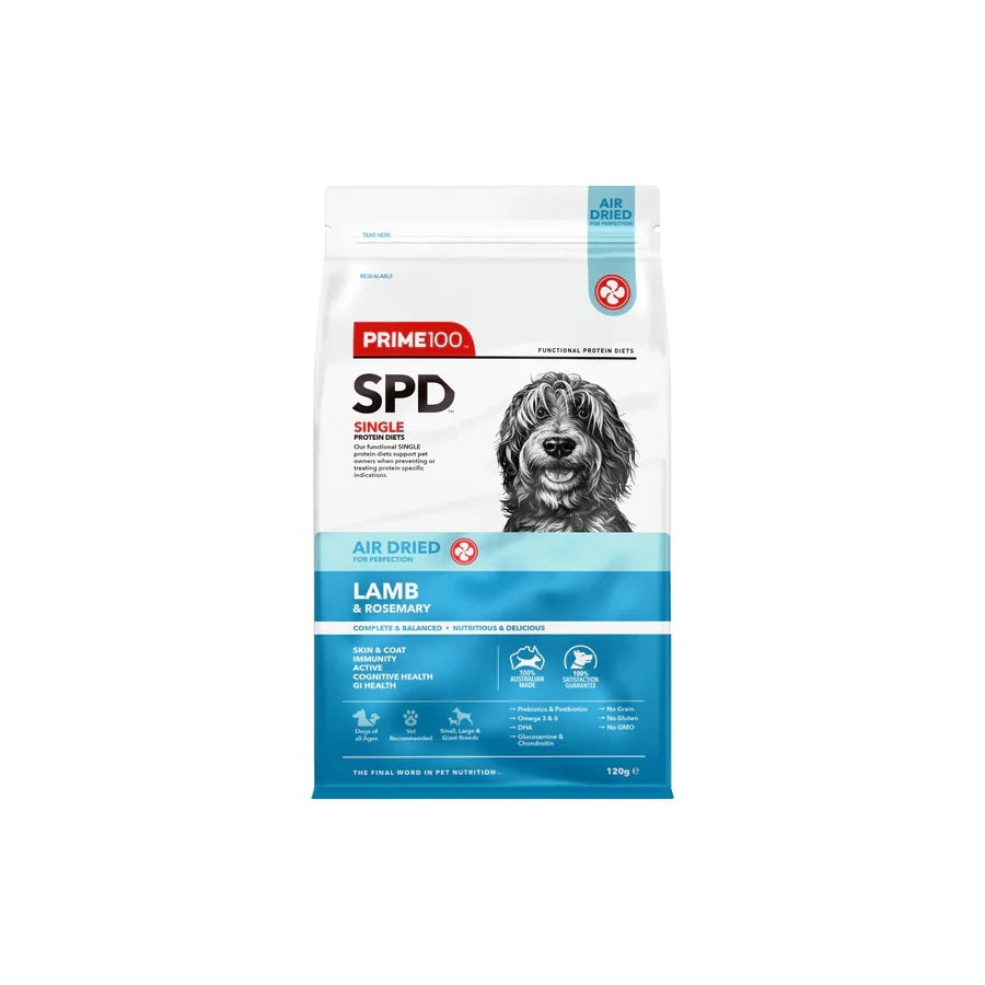 PRIME100 SPD AIRDRIED LAMB & ROSEMARY 120G