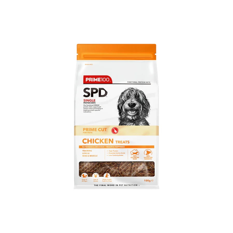 PRIME100 SPD PRIME CUTS CHICKEN TREATS 100G