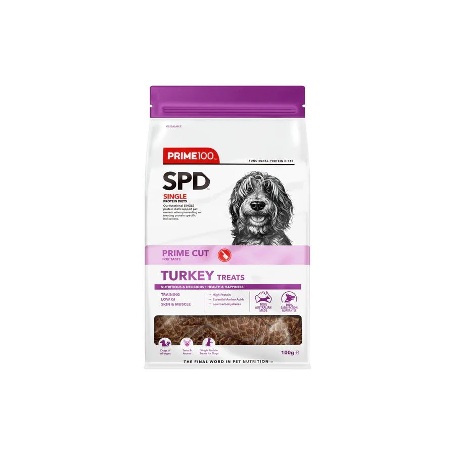 PRIME100 SPD PRIME CUTS TURKEY TREATS 100G
