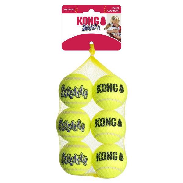 KONG SQUEAKAIR BALLS MEDIUM 6 PACK
