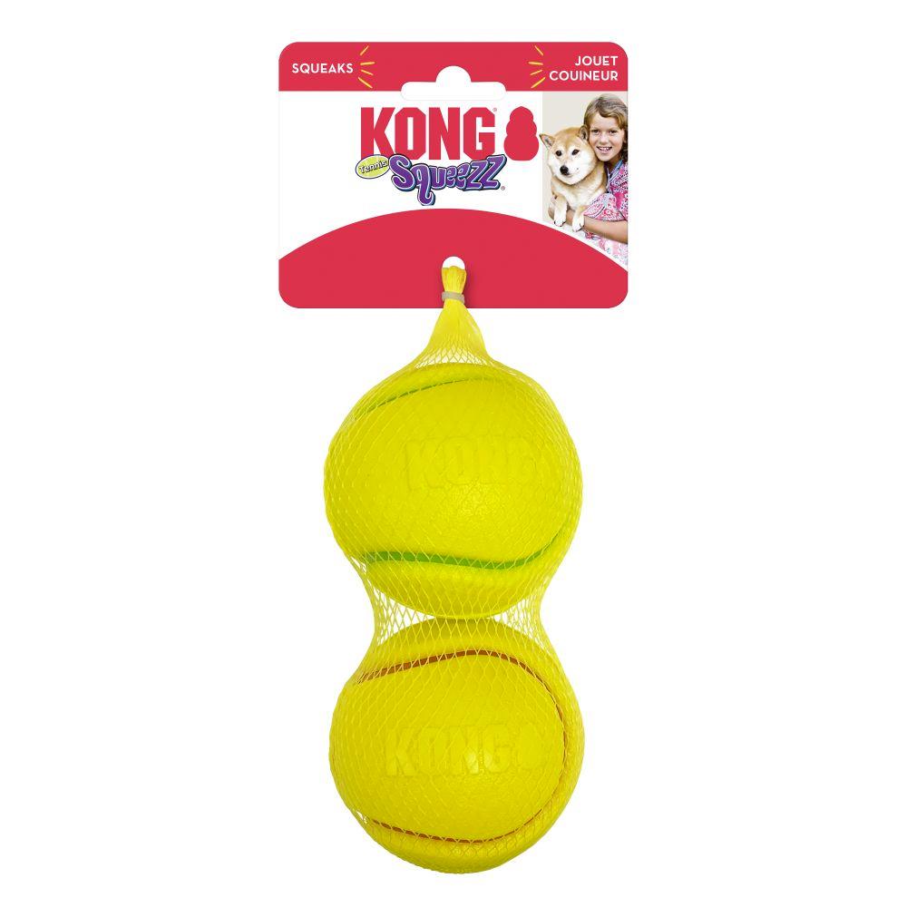 KONG SQUEEZZ TENNIS BALLS MEDIUM 2 PACK