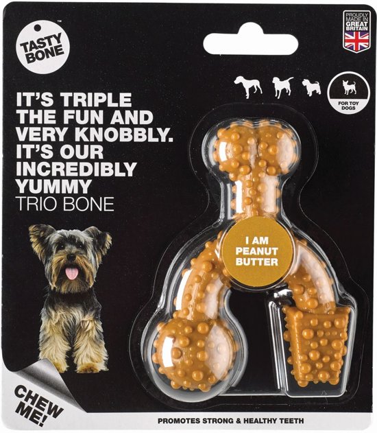 TASTY BONE TRIO PEANUT BUTTER XS