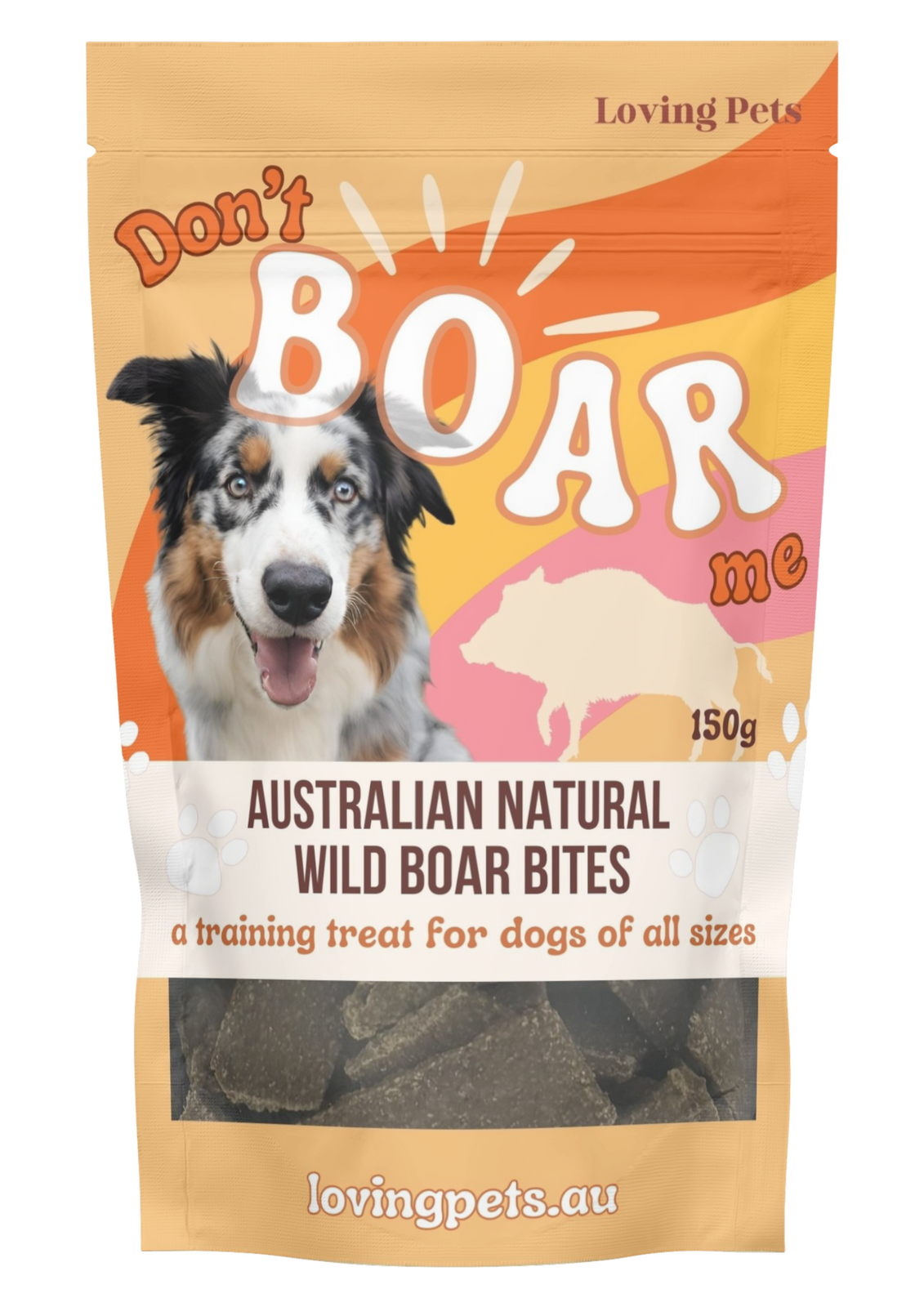 LOVING PETS DONT BOAR ME WILD BOAR BITES 150G