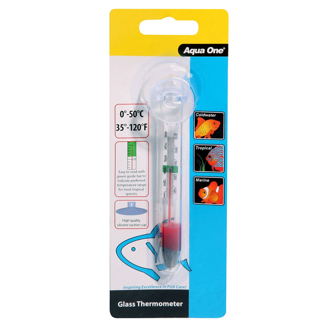 AQUA ONE GLASS THERMOMETER