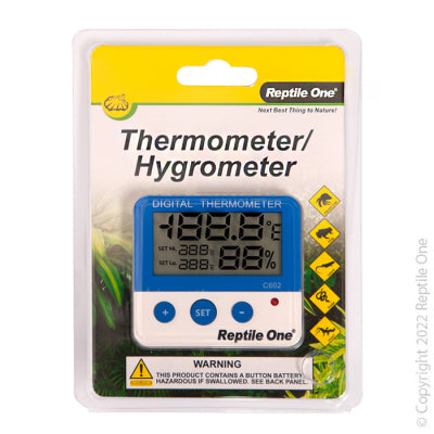 REPTILE ONE THERMOMETER HYGROMETER EXTERNAL
