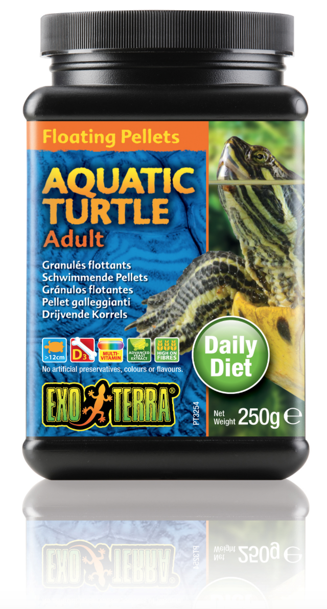 EXO TERRA AQUATIC TURTLE ADULT PELLETS 250G