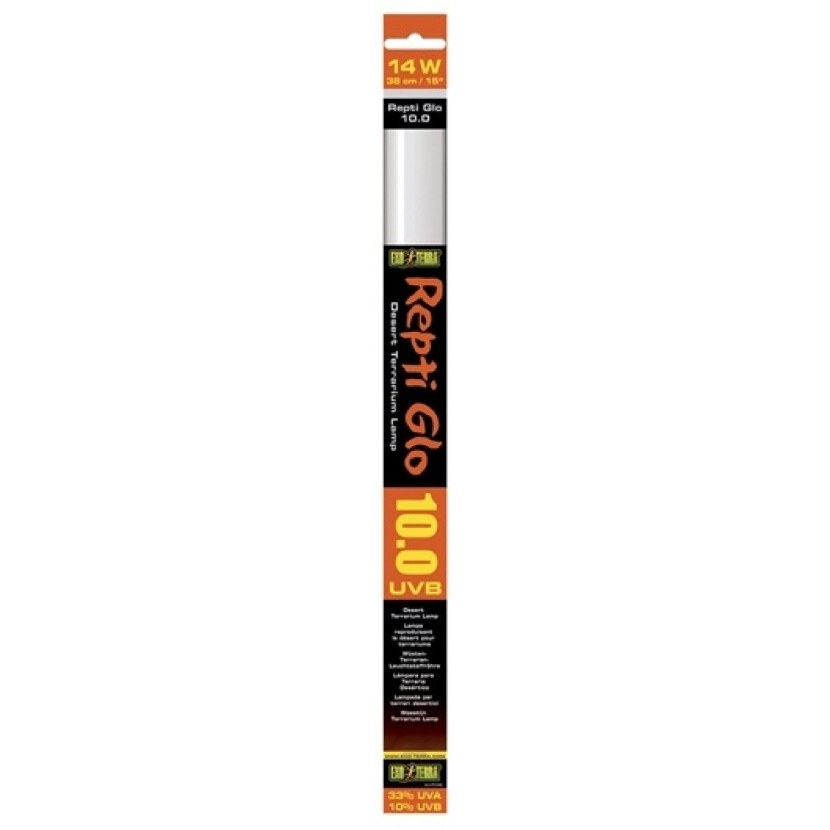 EXO TERRA REPTI GLO UVB 10.0 TUBE T8 14W 38CM