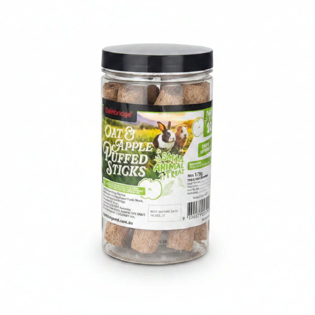 BAINBRIDGE OAT & APPLE PUFFED STICKS JAR 170G