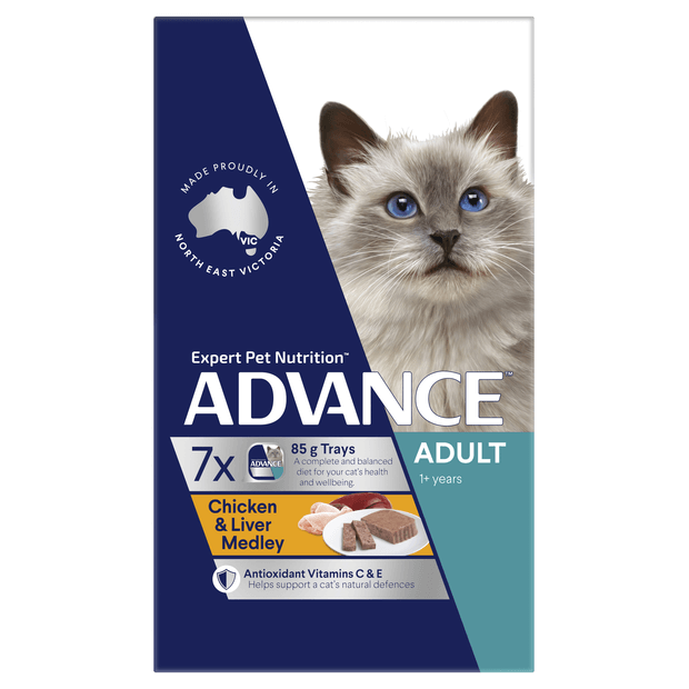 ADVANCE CAT CHICKEN AND LIVER MEDLEY 85G X 7