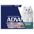 ADVANCE CAT MATURE HEALTHY AGEING FISH JELLY 85G X 12