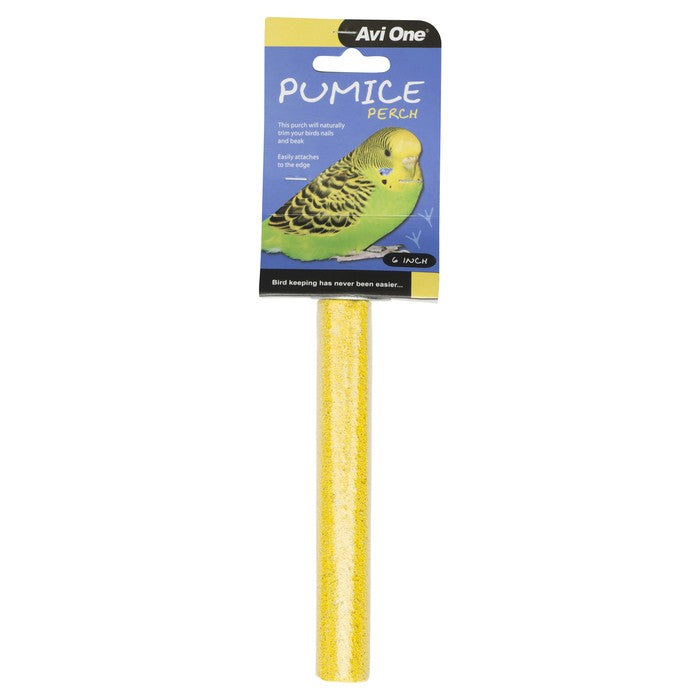 AVI ONE PUMICE PERCH LIGHT YELLOW 15CM