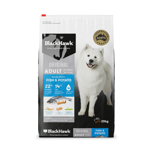 BLACK HAWK ADULT FISH AND POTATO 10KG
