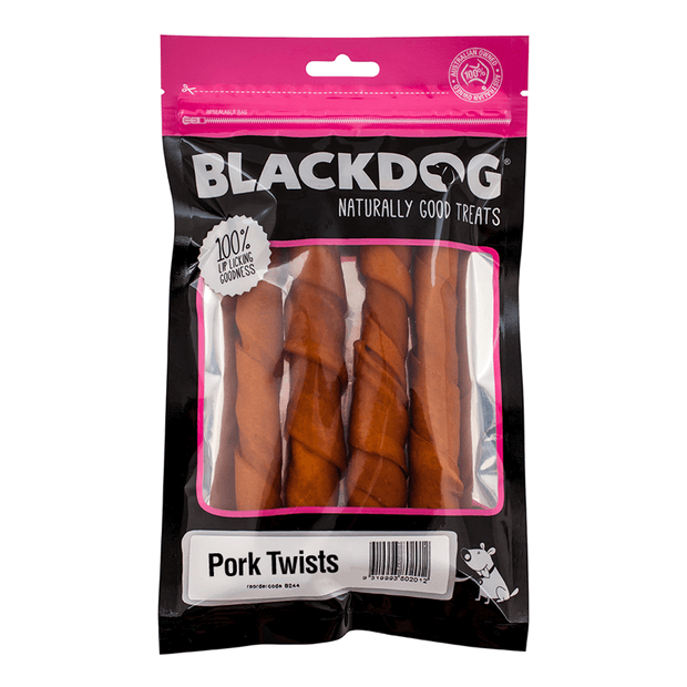 BLACKDOG PORK TWIST 4 PACK