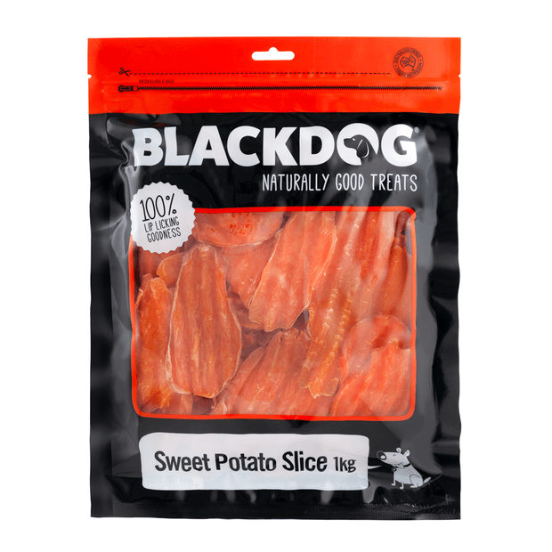 BLACKDOG SWEET POTATO SLICED 1KG