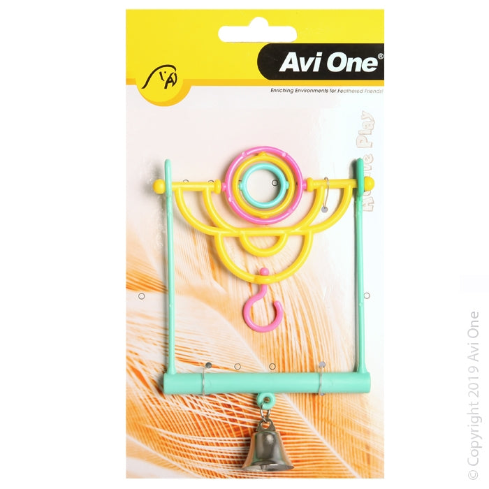 AVIONE BIRD TOY 2 IN 1 SWING WITH TURNING RINGS