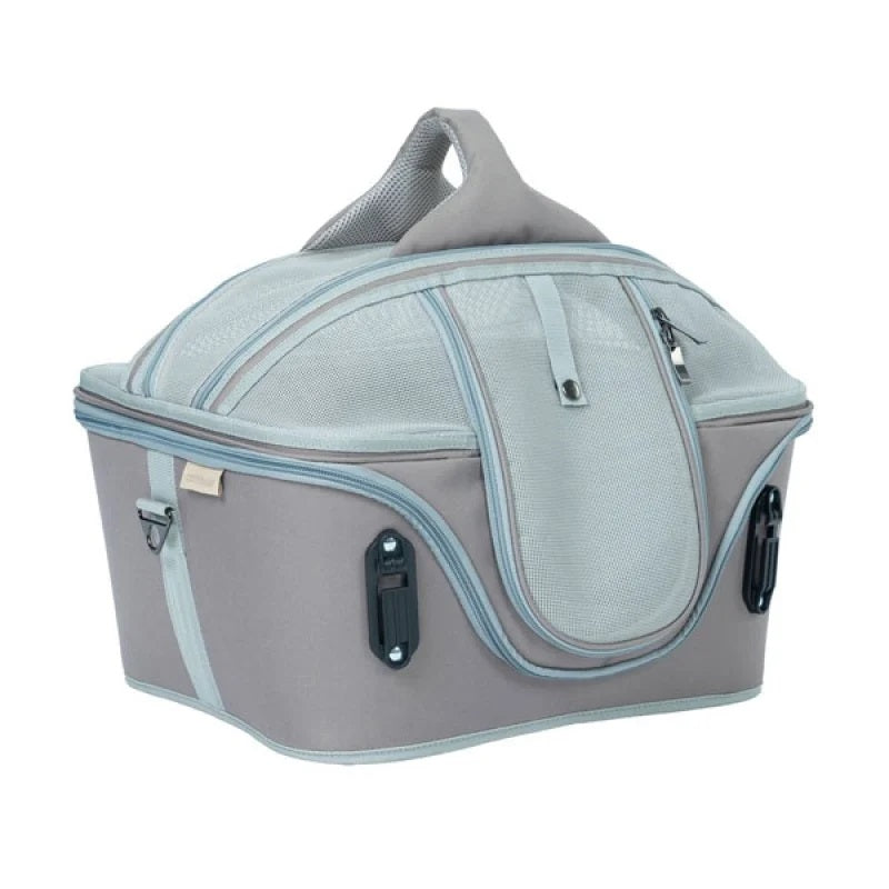 CATTITUDE 2-IN-1 PET CARRIER CAR SEAT GREY