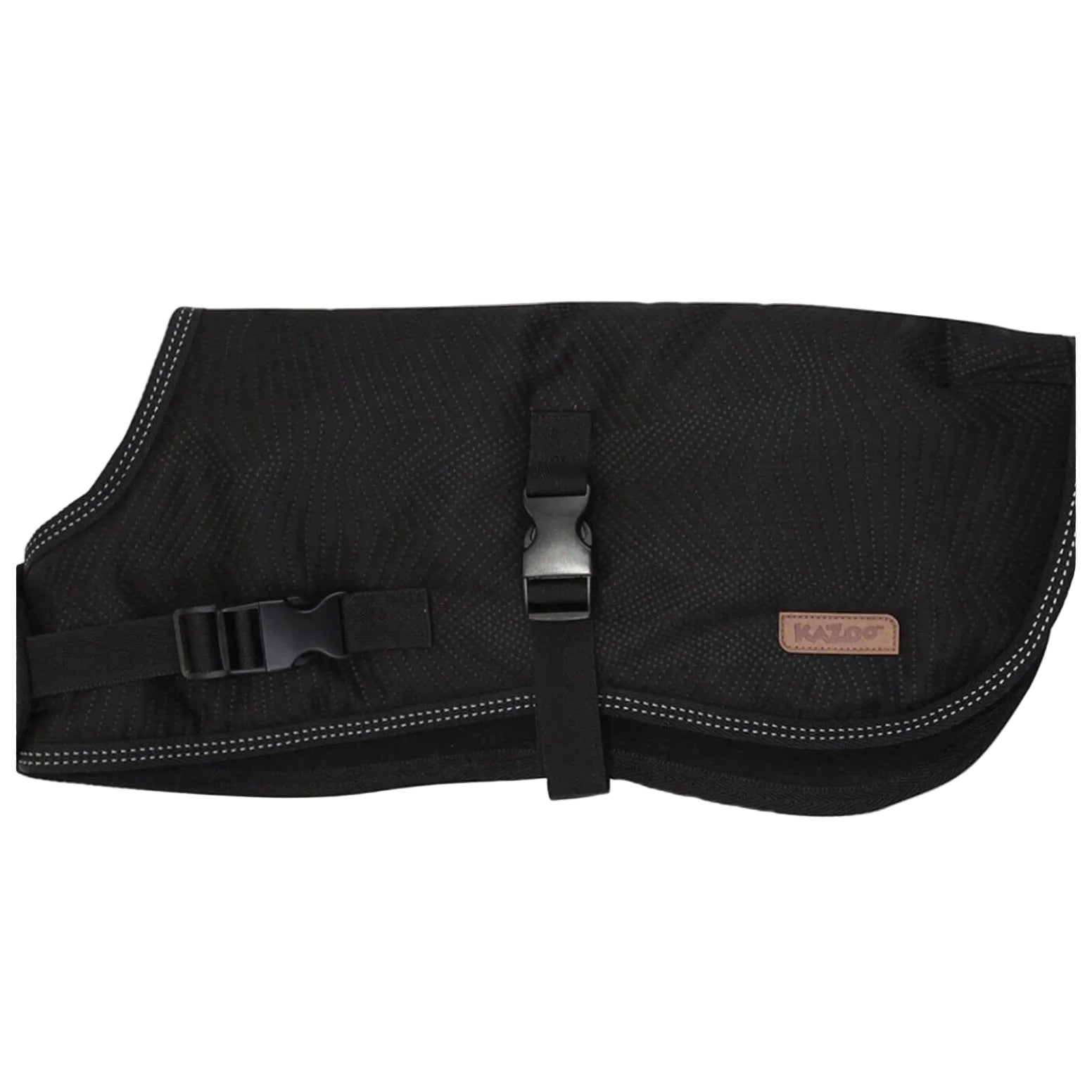 KAZOO DOG ADVENTURE COAT WITH HARNESS HATCH BLACK