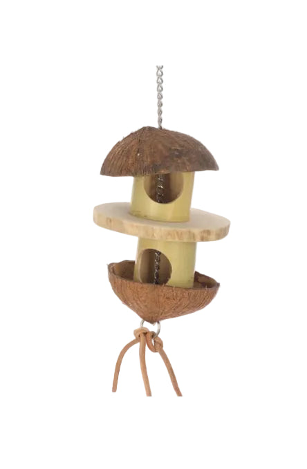 FEATHERED FRIENDS BIRD TOY BAMBOO LANTERN