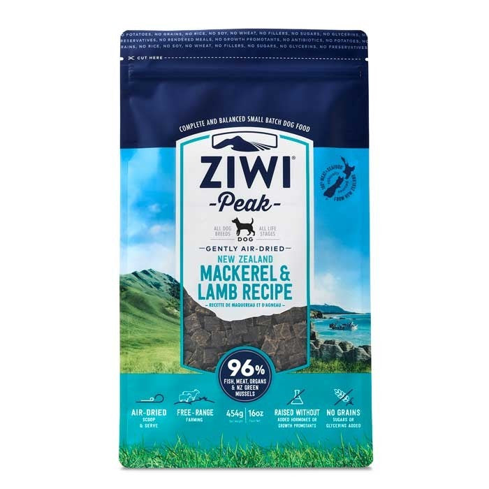 ZIWI PEAK DOG MACKEREL AND LAMB 454G