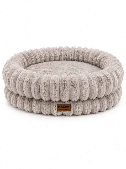 KAZOO DONUT SNUGGLE BED BEIGE