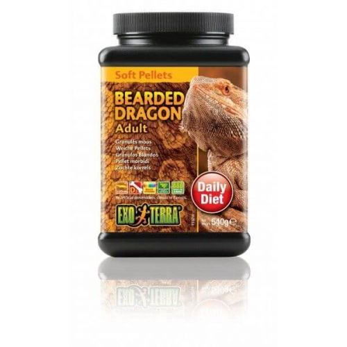 EXO TERRA SOFT PELLETS BEARDED DRAGON ADULT 540G