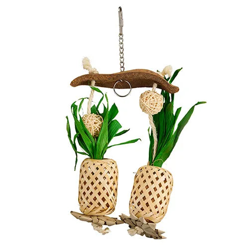 BAINBRIDGE BIRD TOY BAMBOO PINEAPPLE PARADISE