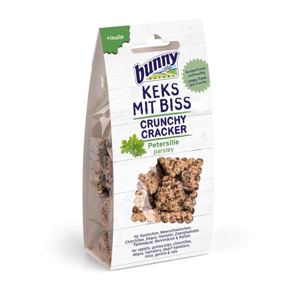 BUNNY NATURE CRUNCHY CRACKERS PARSLEY TREATS 50G