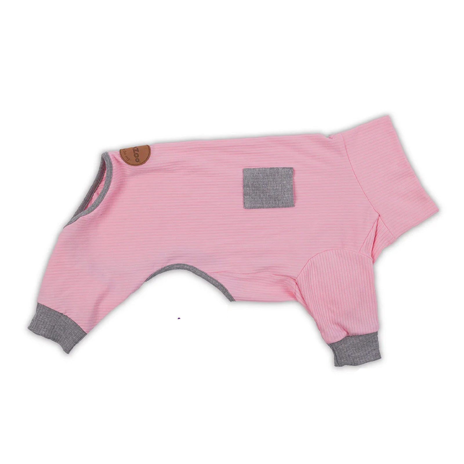 KAZOO DOG LONG JOHN PYJAMAS PINK