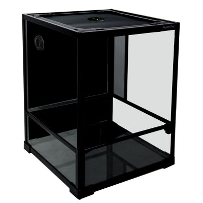 REPTILE ONE RTF GLASS TERRARIUMS HINGE DOOR BLACK ASST