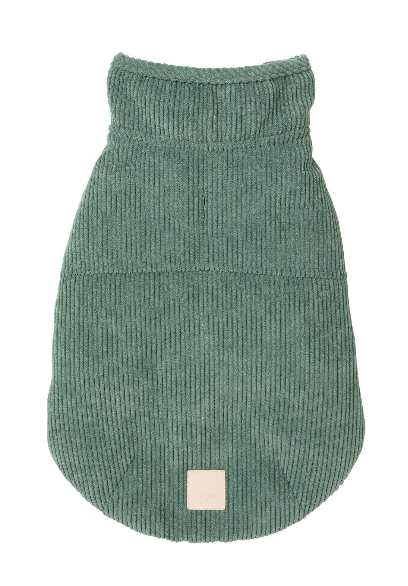 FUZZYARD LIFE CORDUROY DOG JACKET MYRTLE GREEN