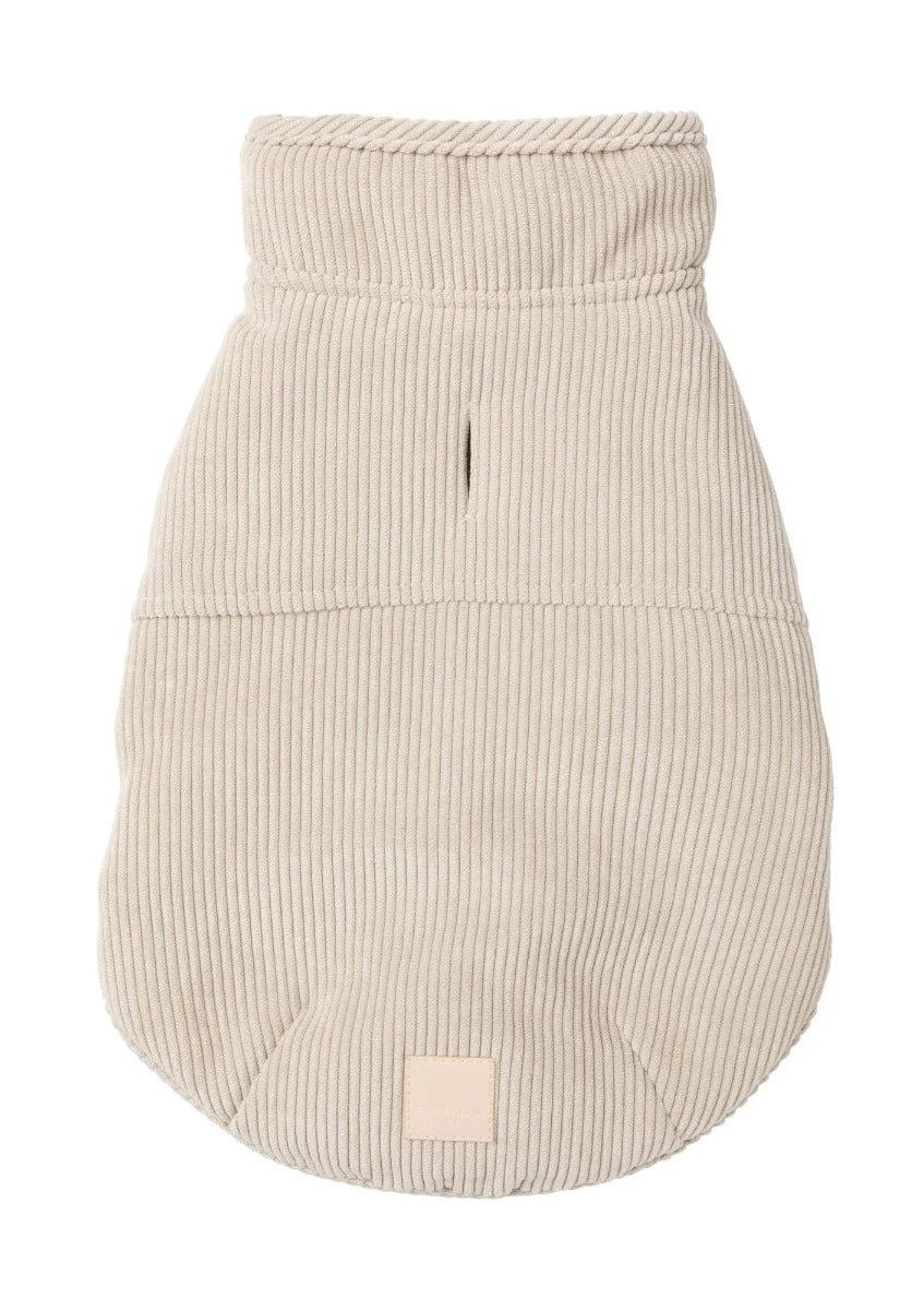 FUZZYARD LIFE CORDUROY DOG JACKET SANDSTONE