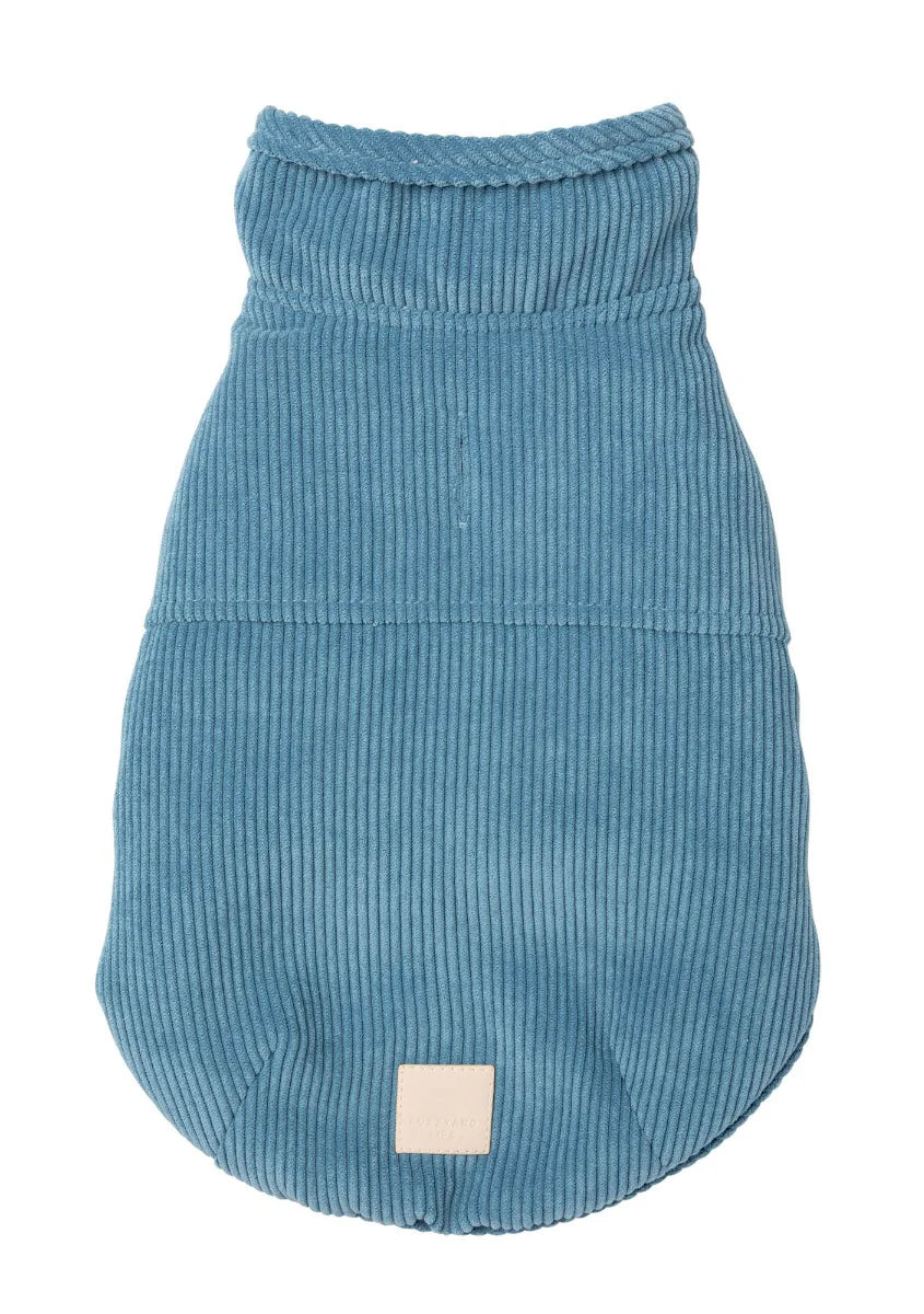 FUZZYARD LIFE CORDUROY DOG JACKET FRENCH BLUE