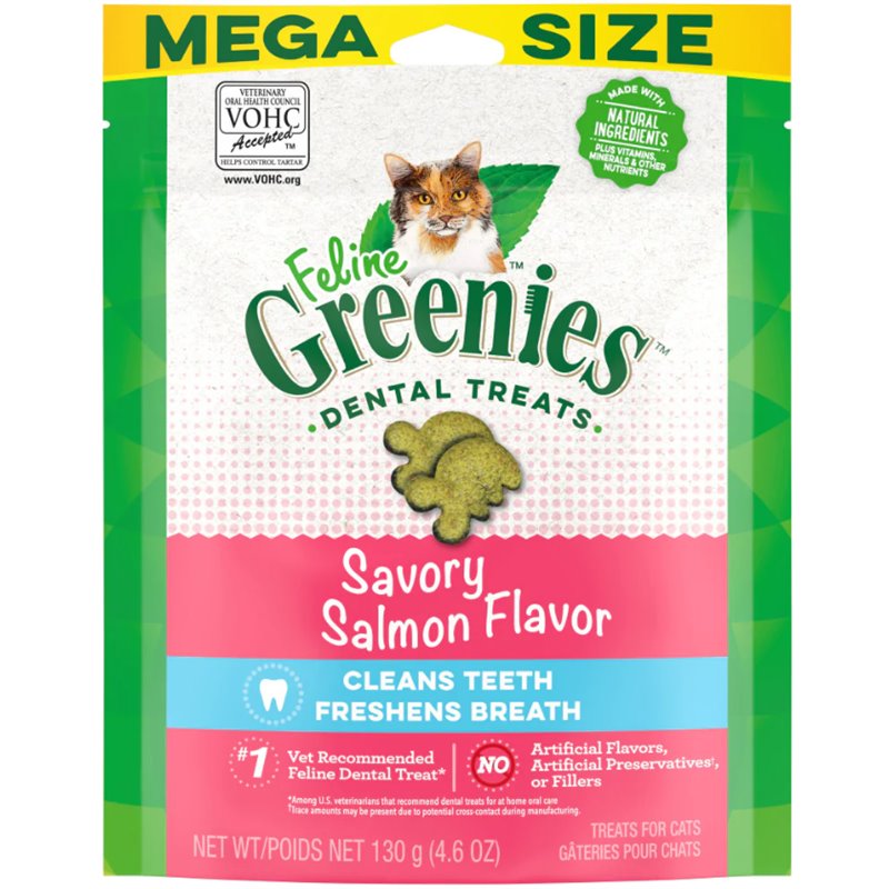 GREENIES FELINE SALMON MEGA SIZE 130G