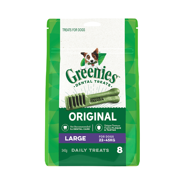 GREENIES ORIGINAL LARGE 340G 8 PACK