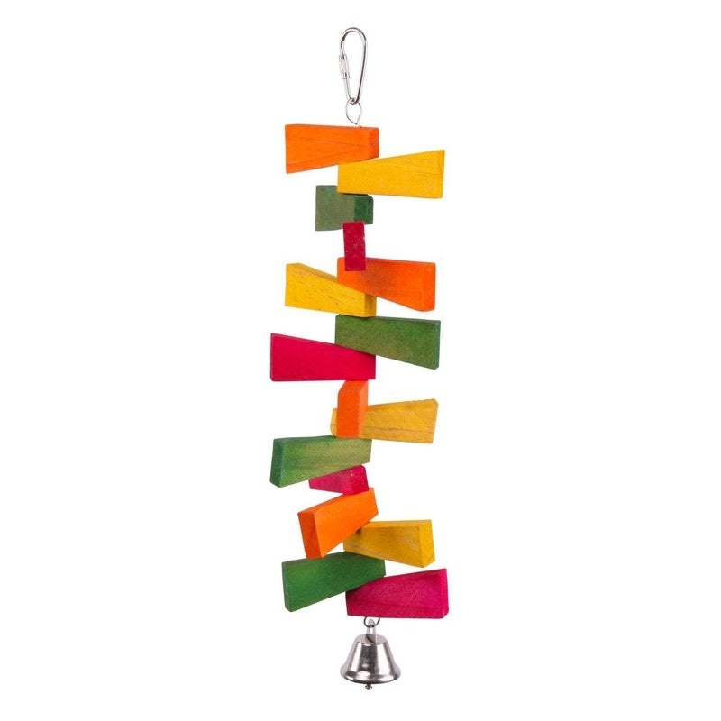 KAZOO BIRD TOY ZIG ZAG CHIPS WITH BELL MEDIUM